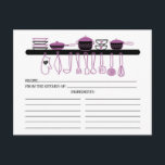 Cartes de recette de cuisine mignonne orchidée Gad<br><div class="desc">Cartes à recettes Cute Fête des mariées avec orchidée turquoise et croquis noirs de assiettes, pots, bols et ustensiles de cuisine. L'avant de notre carte de recettes offre de la place pour un titre de recette, de la cuisine de et de l'espace ingrédients. Retournez notre carte de recette pour voir...</div>