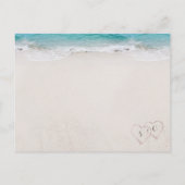 Cartes de recette de douche nuptiale Hearts In The (Dos)