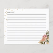 Cartes de recette de Fête des mariées Boho couleur (Dos)