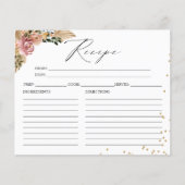 Cartes de recette de Fête des mariées Boho couleur (Devant)