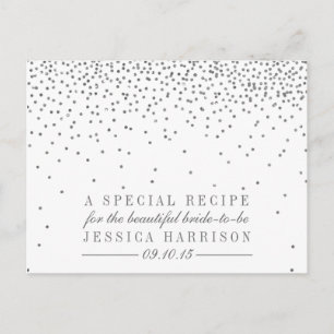 Cartes de recette de Fête des mariées Confetti en