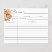 Cartes de recette de Fête des mariées d'agrumes (Devant)