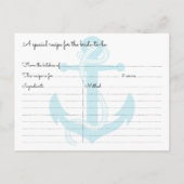 Cartes de recette de Fête des mariées d'Ancres nau (Dos)