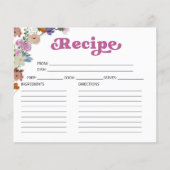 Cartes de recette de Fête des mariées de calligrap (Devant)