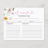 Cartes de recette de Fête des mariées de calligrap (Devant)