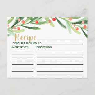 Cartes de recette de Fête des mariées Holly de Noë