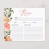 Cartes de recette de Fêtes des mariées florales d' (Devant)