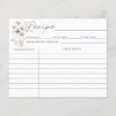 Cartes de recette de Fêtes des mariées florales fl (Devant)