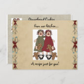 Cartes de recette de vacances (Devant / Derrière)