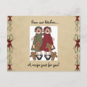 Cartes de recette de vacances (Devant)