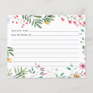 Cartes de recette fleur sauvage