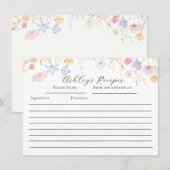 Cartes de recette florale rose Roses (Devant / Derrière)