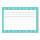 Cartes de recette Motif de bande (Dos)