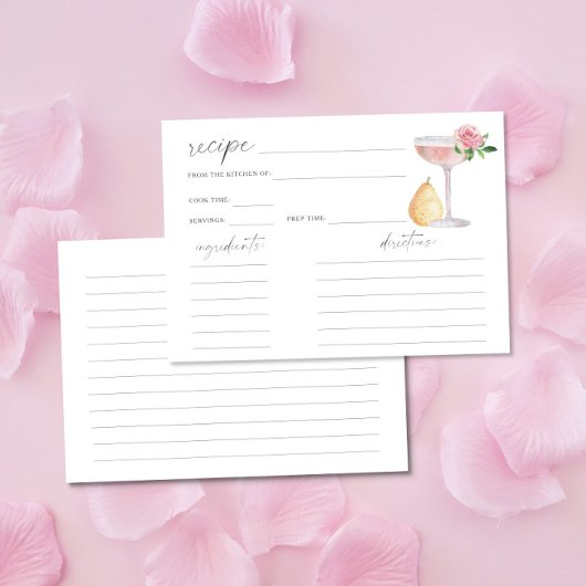 Cartes de recette - Pétales & Prosecco