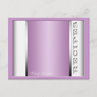 Cartes de Recette Purple Clair