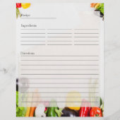 Cartes de recette recto recto recto recto double f (Devant)