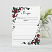 Cartes de Recette Roes Rouges Élégantes (Debout devant)