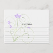 Cartes de recette Tourbillonnant Lavender Simple (Devant)