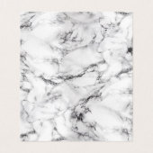 Cartes de recette White w/ Marble Inside (Intérieur déplié)