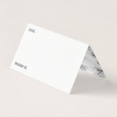 Cartes de recette White w/ Marble Inside (Dos)