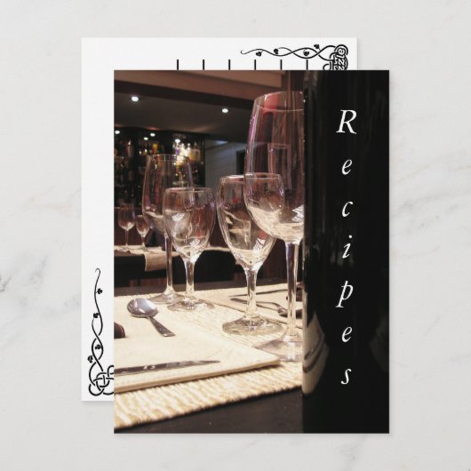 Cartes de recettes (Devant / Derrière)