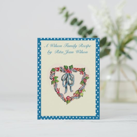 Cartes de recettes (Debout devant)