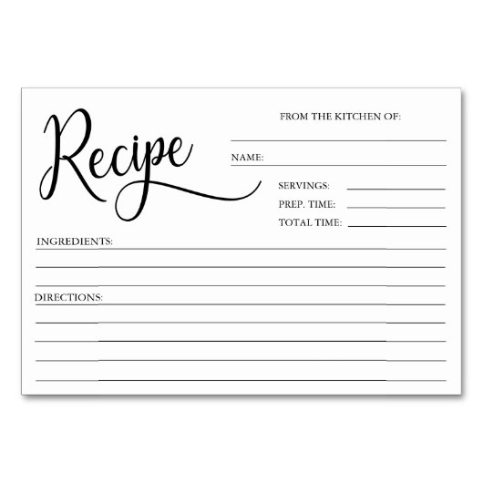 CARTES DE RECETTES À Fête des mariées blanche mini (Devant)