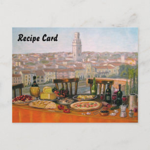 Cartes de recettes Art italien