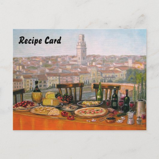 Cartes de recettes Art italien (Devant)