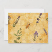 Cartes de recettes avec Arrière - plan Honeycomb (Dos)