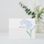 Cartes de recettes bleues simples, oubliées et non (Debout devant)