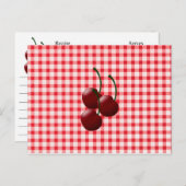 Cartes de recettes Cherry Bunch (Devant / Derrière)