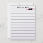 Cartes de recettes culinaires - SRF (Dos)