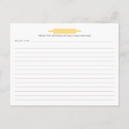 Cartes de recettes de broches (Devant)