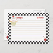 Cartes de recettes de cerise par courrier (Devant / Derrière)