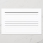 Cartes de recettes de cuisine moderne (Dos)