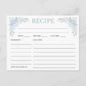 Cartes de recettes de douche de mariée botanique v (Devant)