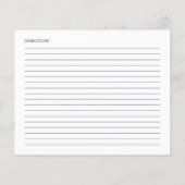 Cartes de recettes de douche nuptiale Eucalyptus D (Dos)