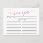 Cartes de recettes de Fête des mariées de script r (Devant)
