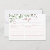 Cartes de recettes de Fête des mariées Eucalyptus (Devant)