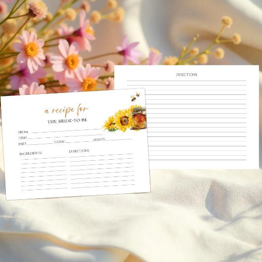 Cartes de recettes de Fête des mariées florale mie