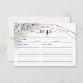 Cartes de recettes de Fêtes des mariées géométriqu (Devant)