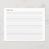 Cartes de recettes de Fêtes des mariées géométriqu (Dos)