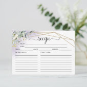 Cartes de recettes de Fêtes des mariées géométriqu (Debout devant)