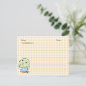 Cartes de recettes de gâteau mignonne (Debout devant)