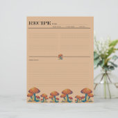 Cartes de recettes de la famille des champignons r (Debout devant)