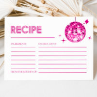 Cartes de recettes de la Fête des mariées de boule