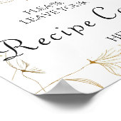 Cartes de recettes de la fleur d'or Affiche Pannea (Coin)