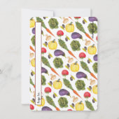 Cartes de recettes de légumes (Dos)