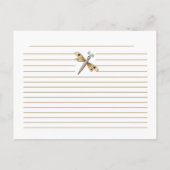 Cartes de recettes de libellules (Dos)